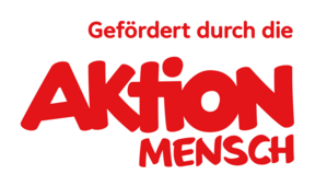 Logo der Aktion Mensch Förderung Logo der Aktion Mensch Förderung, Text: Gefördert durch die Aktion Mensch