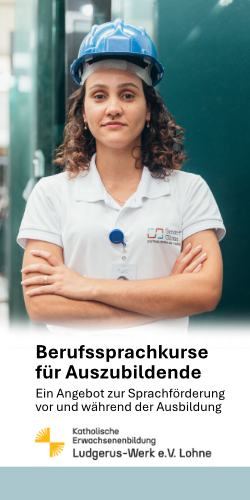 Flyer für den Berufssprachkurs für Auszubildende